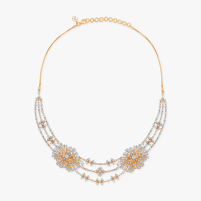 Blooming Glaze Diamond Necklace Set,,hi-res 2