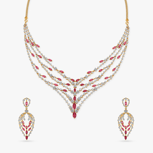 Mystic Beauty Diamond and Tourmaline Necklace Set,,hi-res 2