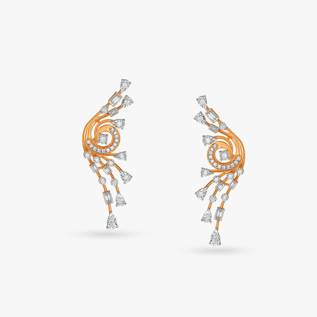 Expanding Brilliance Diamond Stud Earrings 