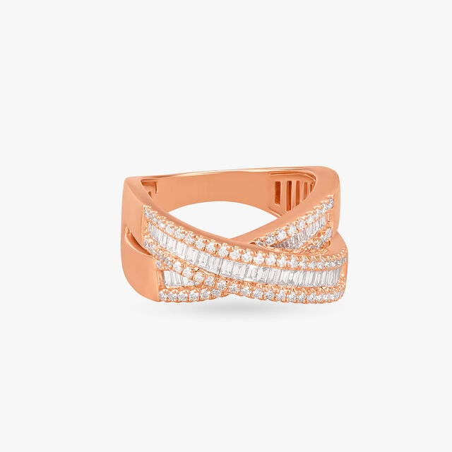 Crossover Luxe Diamond Finger Ring 2
