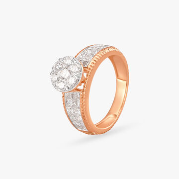 Majestic Crown Diamond Finger Ring