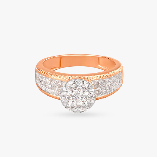 Majestic Crown Diamond Finger Ring 2