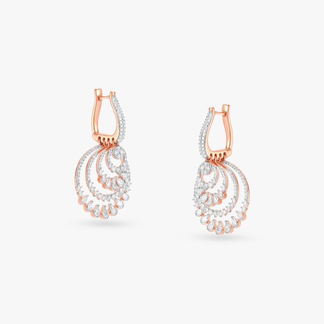 Glamorous Diamond Drop Earrings 