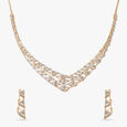 Interwoven Elegance Diamond Necklace Set 