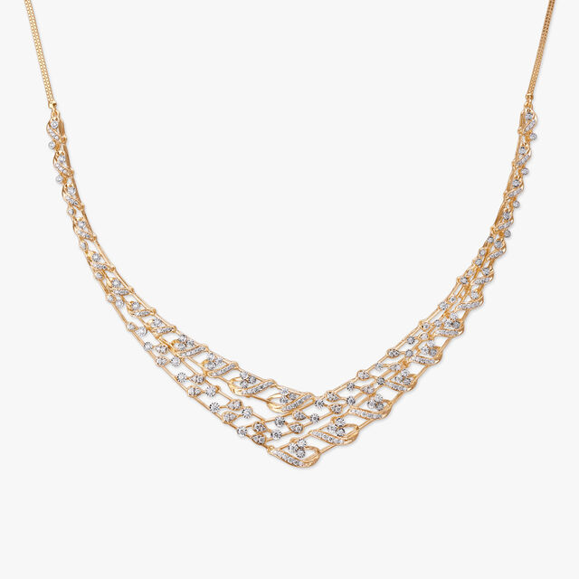 Interwoven Elegance Diamond Necklace Set 2