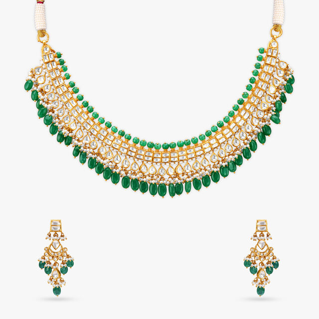 Tanishq 18KT Gold Necklace Set 