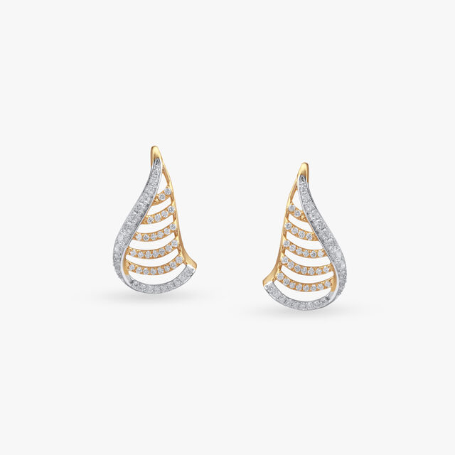 Serene Motion Diamond Pendant and Earrings Set 5