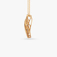 Sculpted Sparkle Diamond Pendant and Earrings Set 3