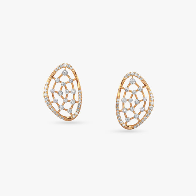 Sculpted Sparkle Diamond Pendant and Earrings Set 4