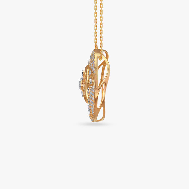 Glorious Gaze Diamond Pendant and Earrings Set 3