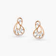 Twisted Droplet Diamond Pendant and Earrings Set 4