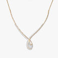 Curved Perfection Diamond Necklace Set 3