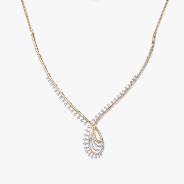 Curved Perfection Diamond Necklace Set 3