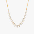 Radiant Ellipse Diamond Necklace Set 2