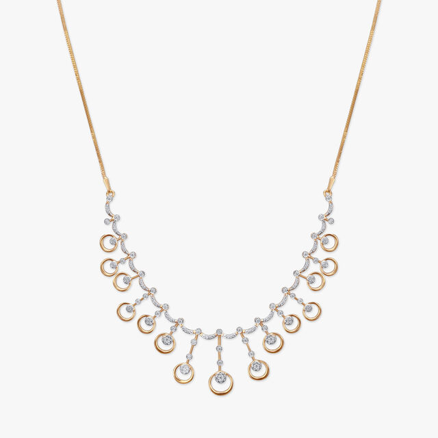 Dazzling Orbit Diamond Necklace Set 2