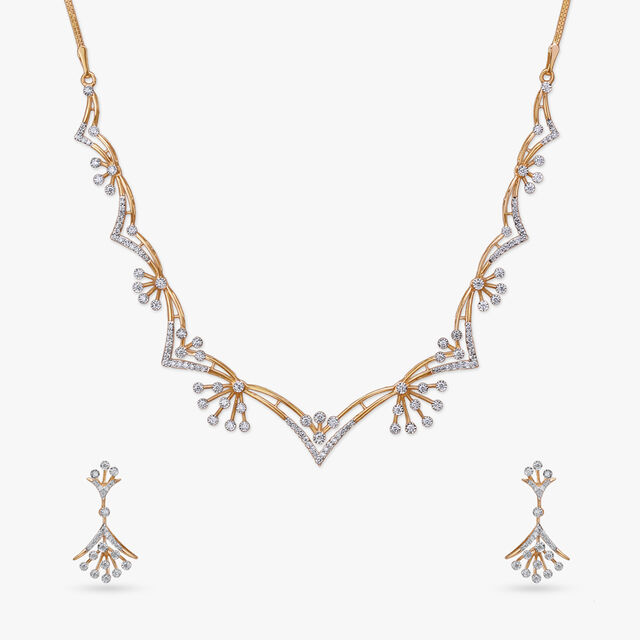 Firework Fantasy Diamond Necklace Set 