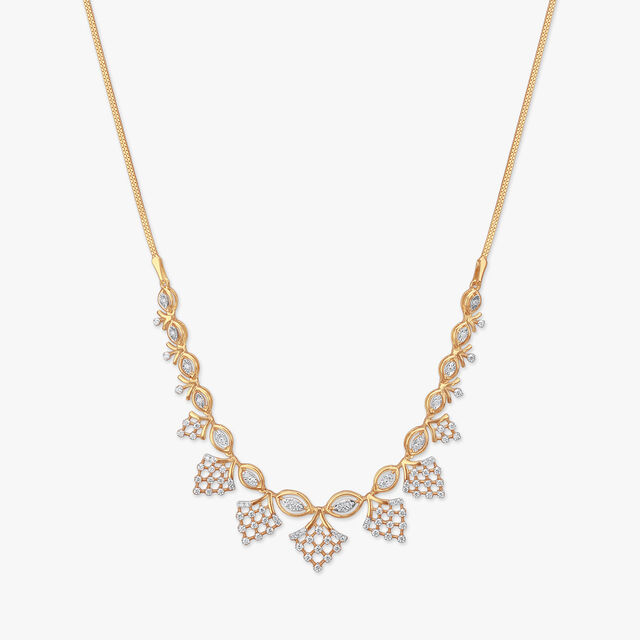 Chandelier Charm Diamond Necklace Set 2