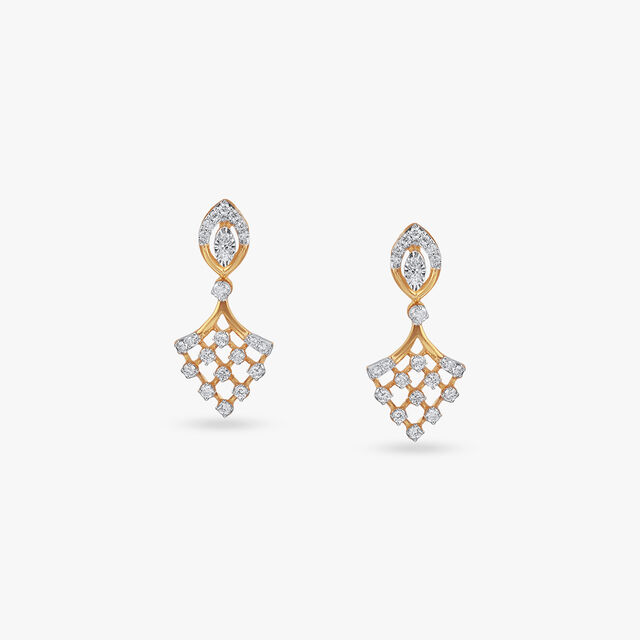 Chandelier Charm Diamond Necklace Set 4