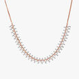 Sparkling Twist Diamond Necklace Set 2