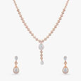 Twilight Glow Diamond Necklace Set 