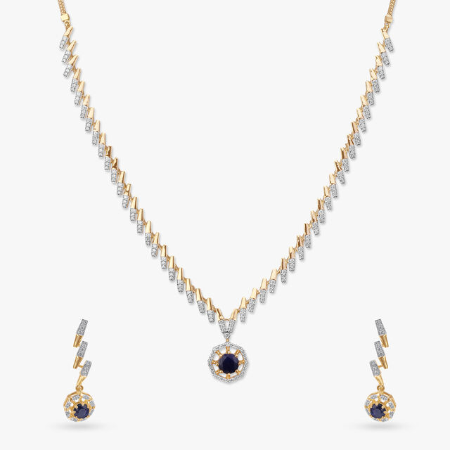 Twilight Glam Diamond Necklace Set 