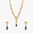 Pear Royale Gold Necklace Set 2