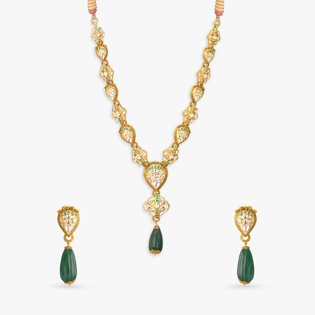 Pear Royale Gold Necklace Set 2