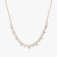 Lustrous Wave Diamond Necklace Set 2