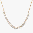 Cascading Curves Diamond Necklace Set 2
