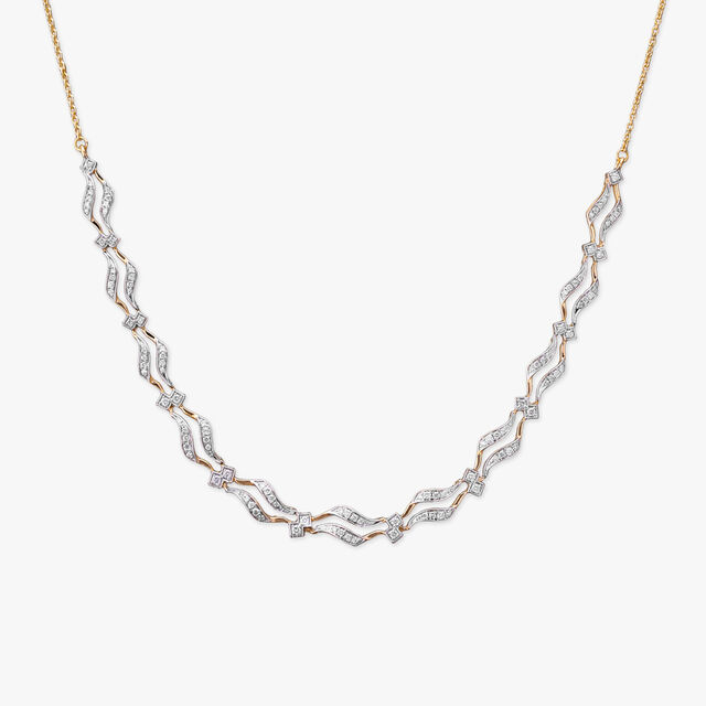 Graceful Flow Diamond Necklace Set 2