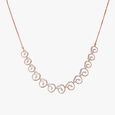 Swirl Charm Diamond Necklace Set 2