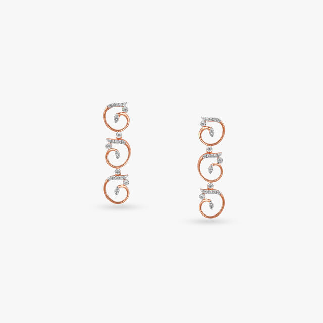 Swirl Charm Diamond Necklace Set 4