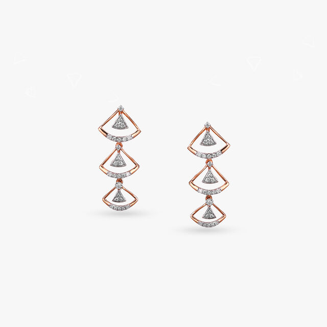 Blush Triangles Diamond Necklace Set 4
