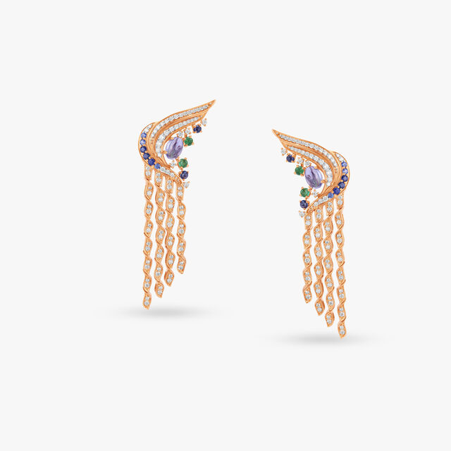 Flowing Layers Diamond Necklace Set 4