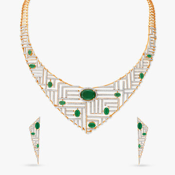 Nature's Harmony Diamond Necklace Set