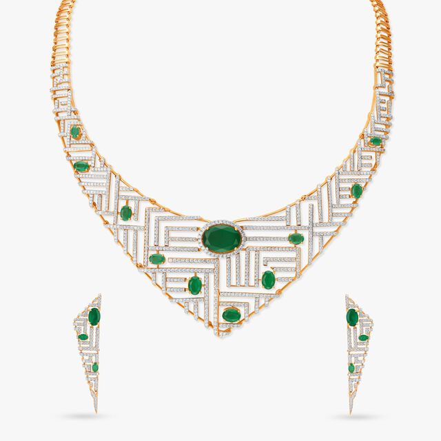 Nature's Harmony Diamond Necklace Set 