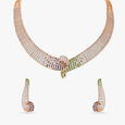 Twists & Turns Diamond Necklace Set 