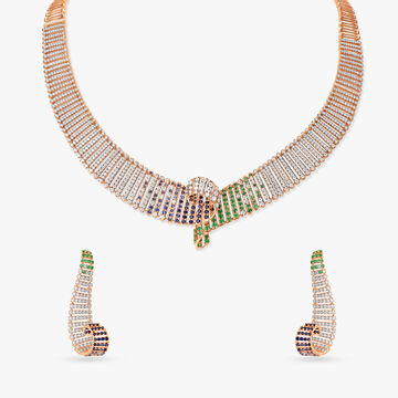 Twists & Turns Diamond Necklace Set