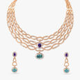 Enigmatic Fancies Diamond Necklace Set 
