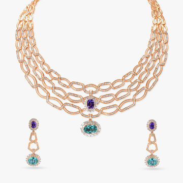 Enigmatic Fancies Diamond Necklace Set