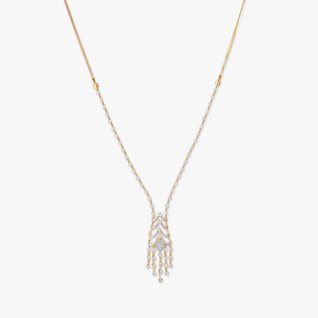 Dazzle Drop Drama Diamond Necklace Set 2