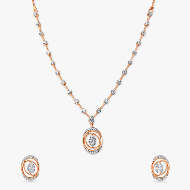 Darling Orbit Diamond Necklace Set 