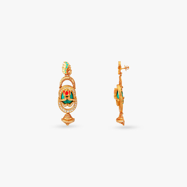 Palatial Bloom Gold Necklace Set 4