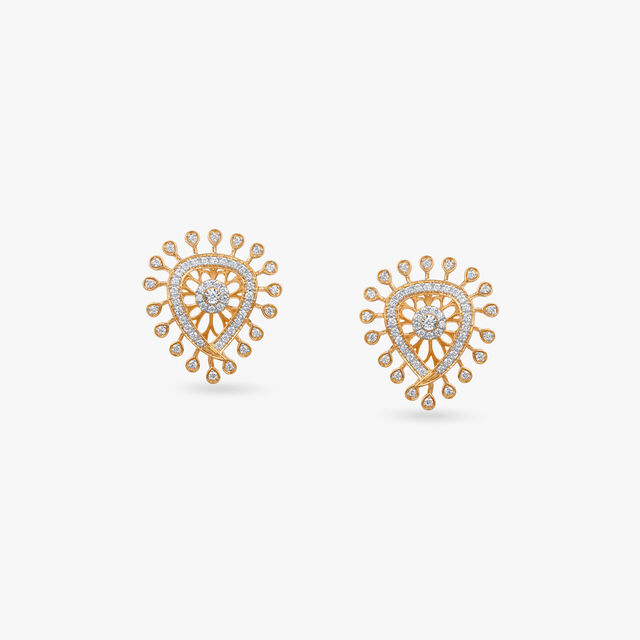 Tanishq 18KT Pendant and Earrings Set 4