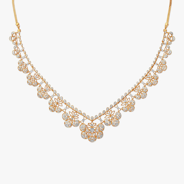 Gilded Serenity Diamond Necklace Set 4