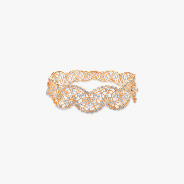 Meadow Whirl Diamond Bangle 