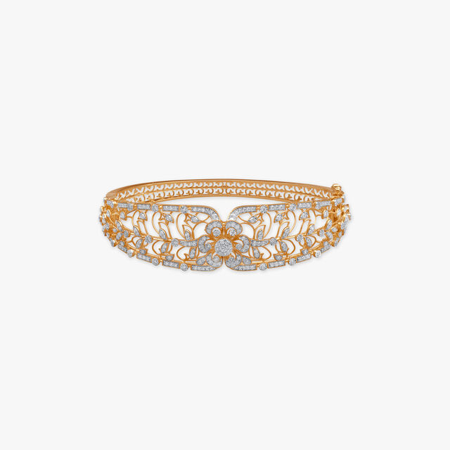 Timeless Contour Diamond Bangle 