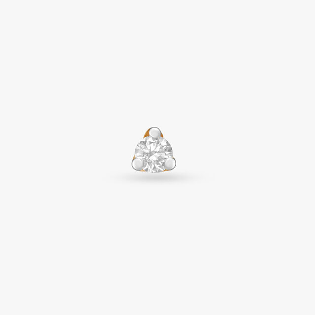 Dainty Gold and Diamond Nose Pin,,hi-res 2