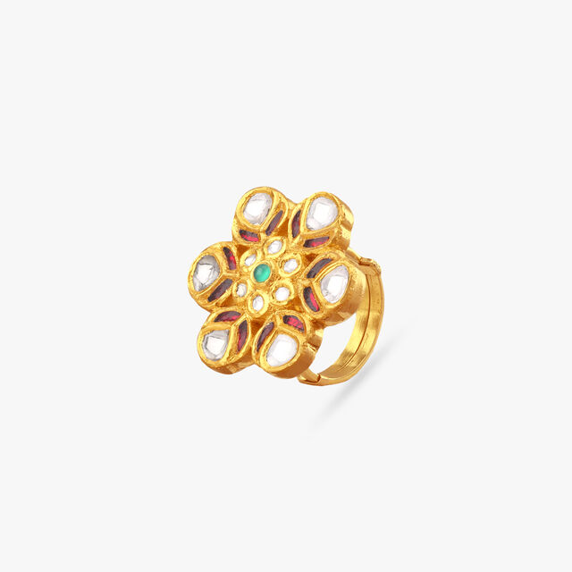 Vintage Blossom Gold Ring