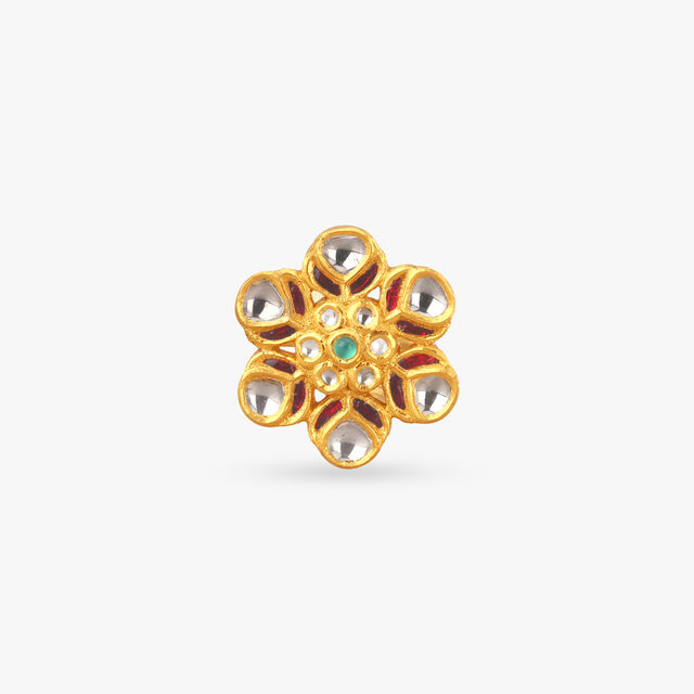 Vintage Blossom Gold Ring